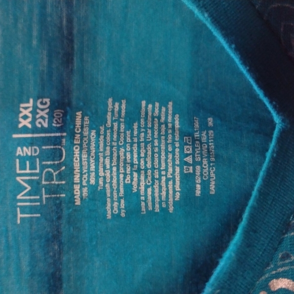 Turquoise tee - Picture 2 of 3